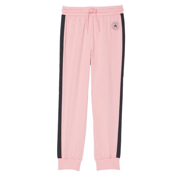 Converse Girl’s Wordmark Satin Track Pants Coastal Pink 6X - Picture 1 of 1